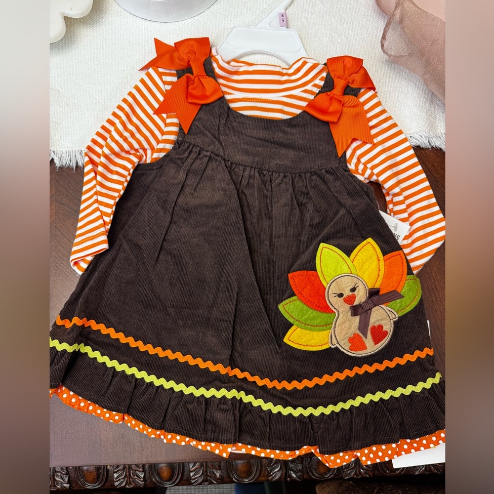 NWT Kids Thanksgiving Turkey Costume Dress